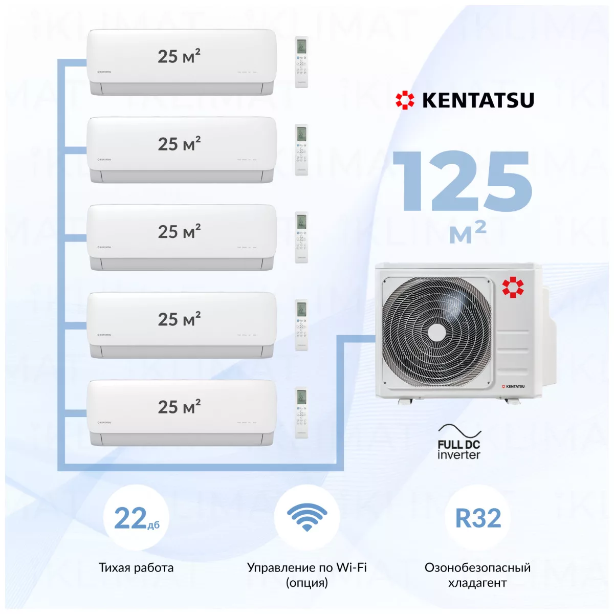Kentatsu K5MRB120HZRN1 + 5*KMGA26HZRN1 Фото №0