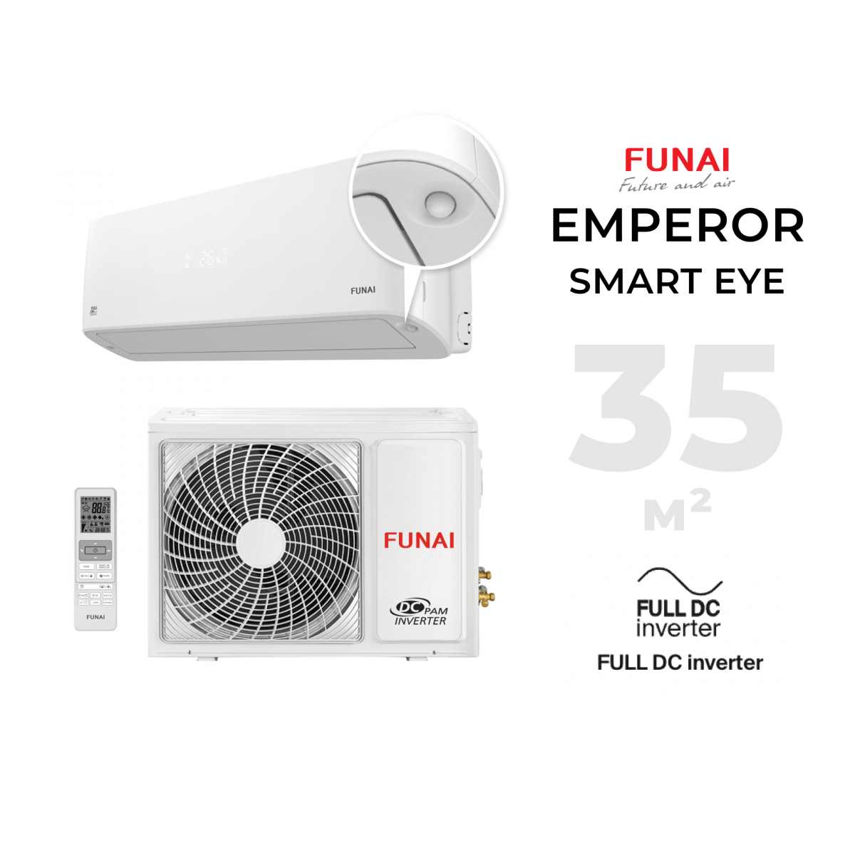 FUNAI EMPEROR SMART EYE Inverter RACI-EM35HP.D04 Фото №0