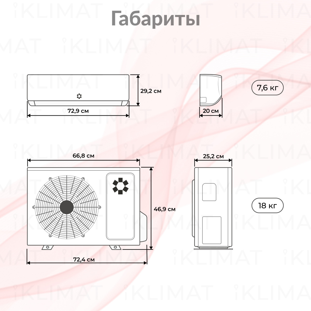 Kentatsu Kanami Inverter Wi-Fi KSGAB21HZRN1W/KSRAB21HZRN1/-40 Фото №1