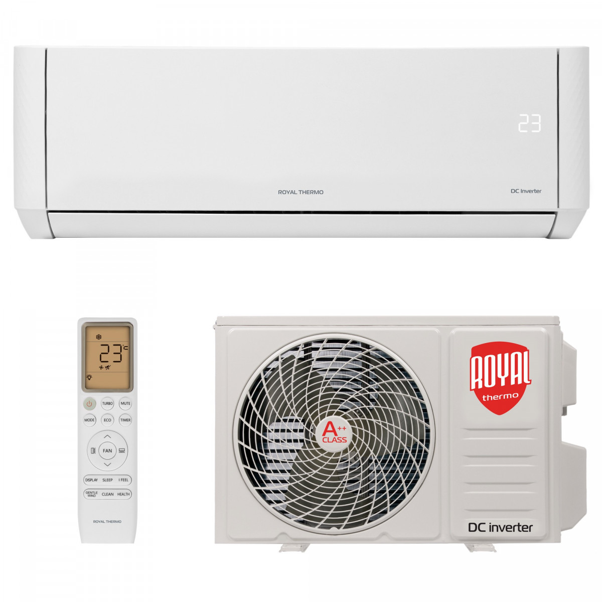 Сплит-система инверторного типа Royal Thermo Barocco DC RTBI-18HN8/white комплект Фото №2