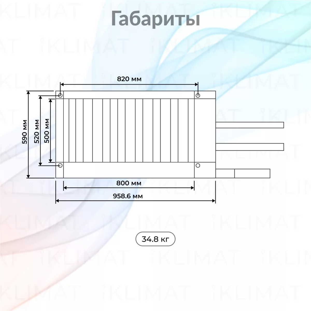 OPENAIR by ZILON Водяной охладитель серии ZWS-W/ZWS-R ZWS-R 800*500/3 Фото №1