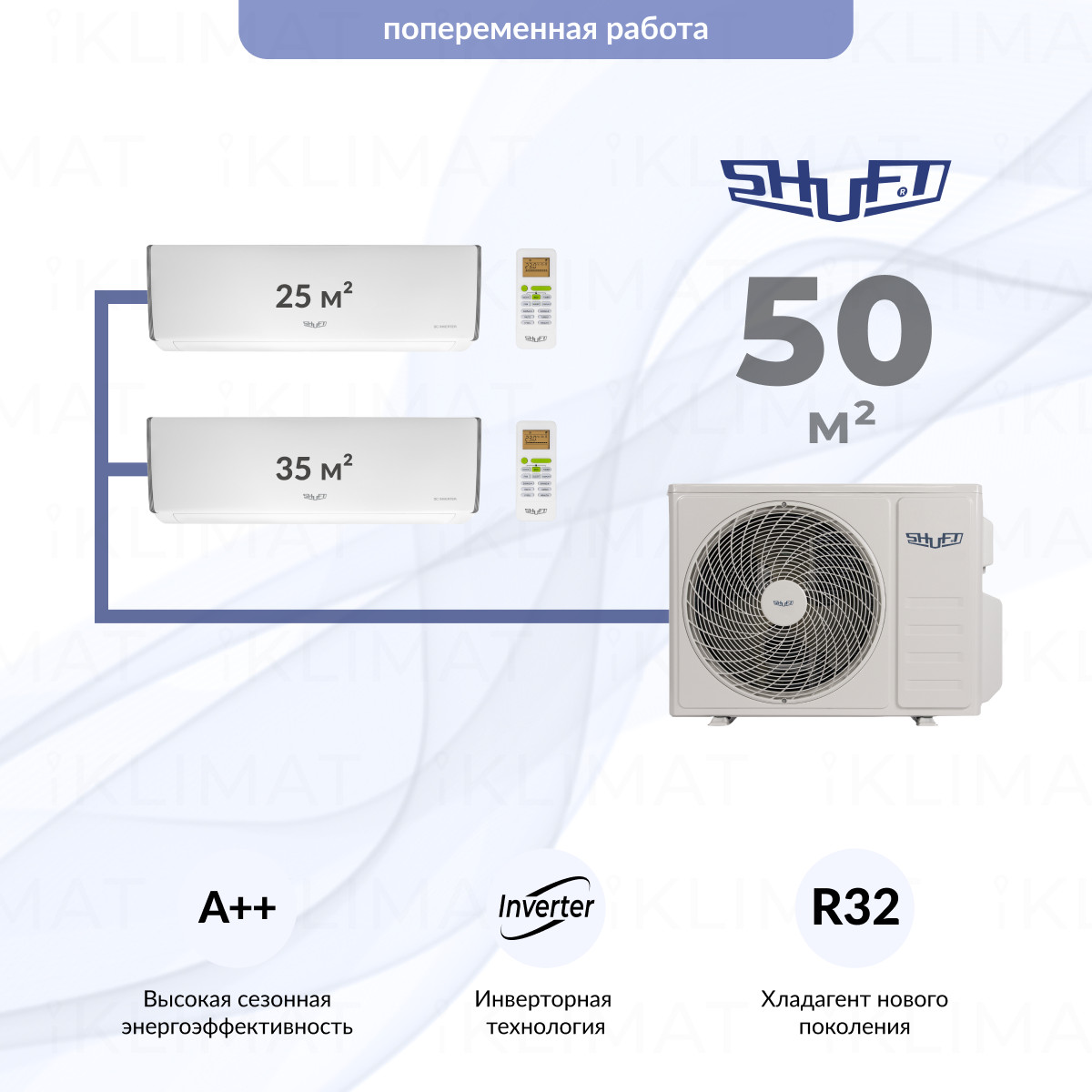 Shuft SFMO/I-18 FMI-2/N8 + SFMS/I-09 HB FMI/N8/white_WF + SFMS/I-12 HB FMI/N8/white_WF Фото №0