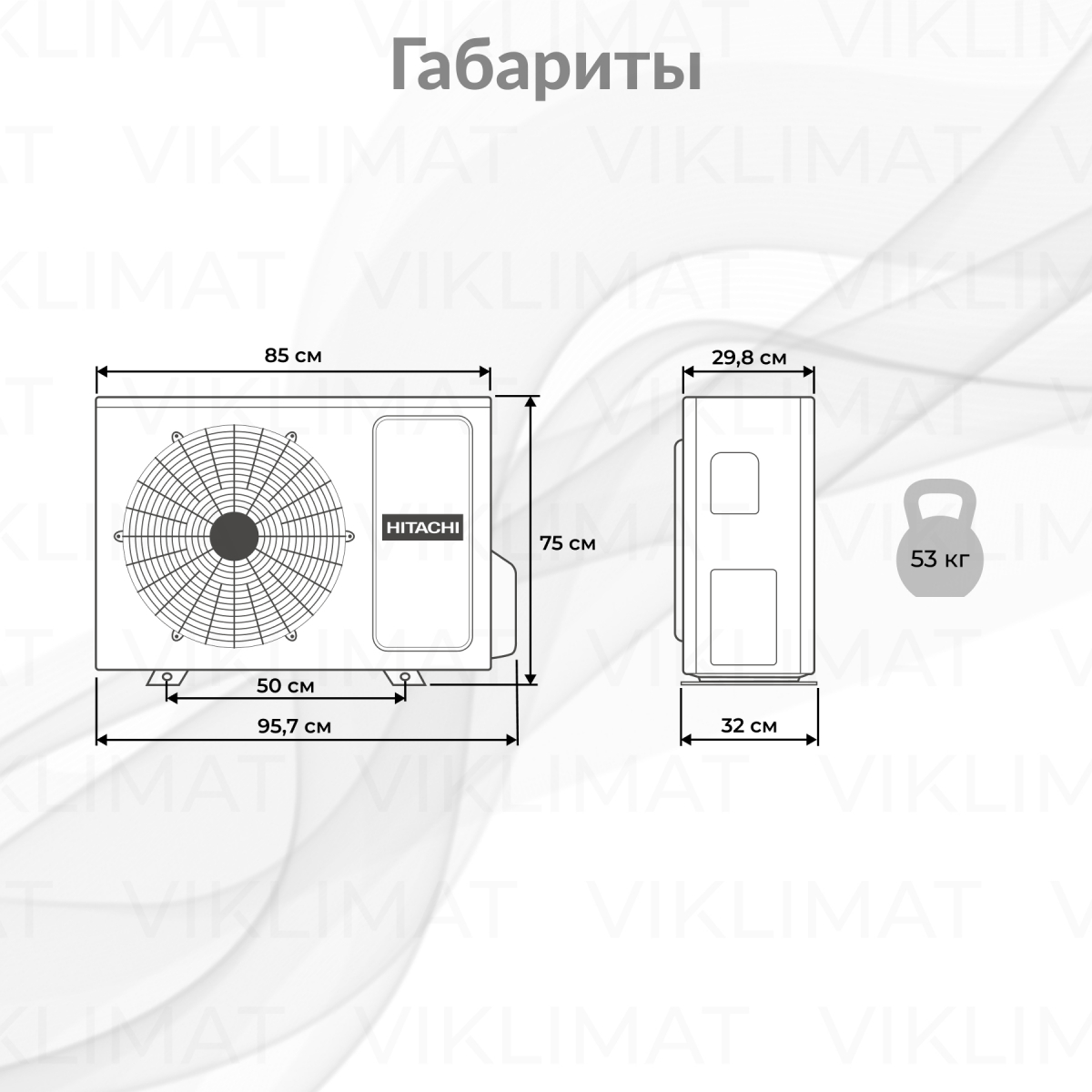 HITACHI Multizone Comfort RAM-53NE3F Фото №1