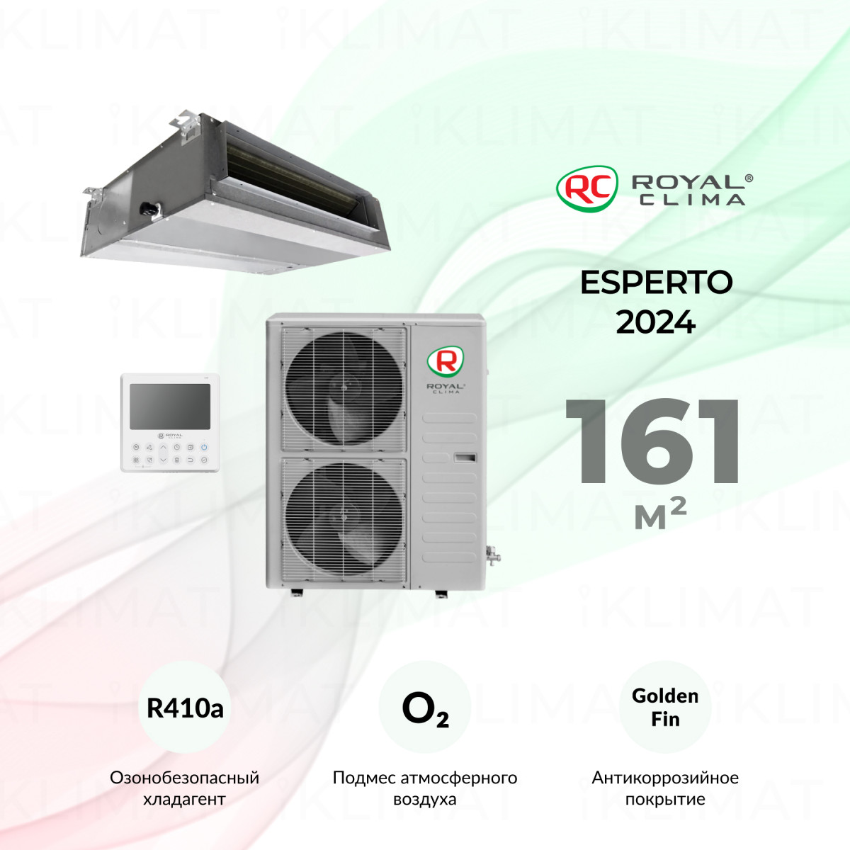 Классическая сплит-система канального типа серии ESPERTO 2024 ES-D 60HWX/ES-E 60HX Фото №0