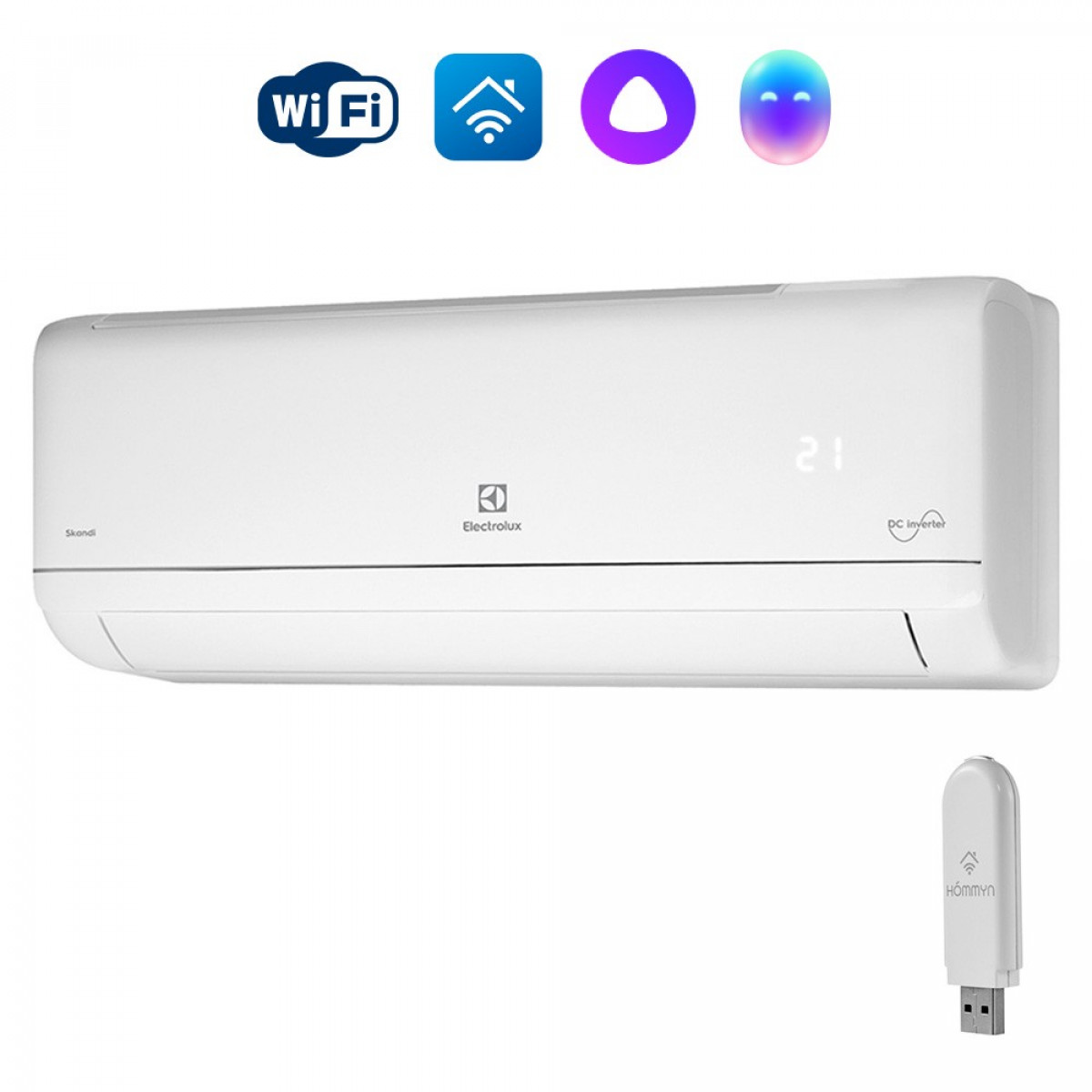Сплит-система инверторного типа Electrolux Skandi DC EACS/I-07HSK/N3_24Y комплект с Wi-Fi донглом Фото №0