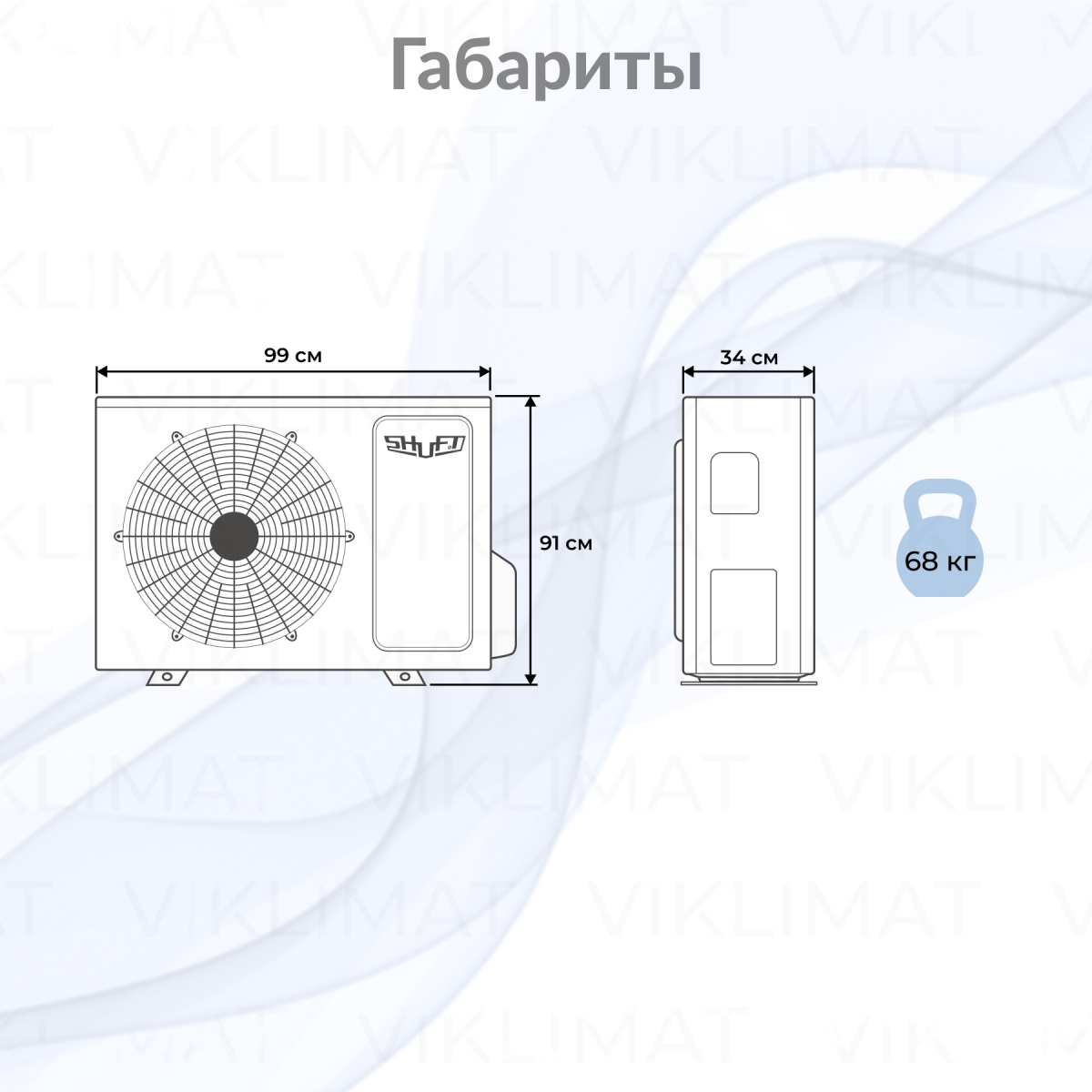 Блок наружный Shuft SFMO/I-32 FMI-4/N8/Out инверторной мульти сплит-системы Фото №1
