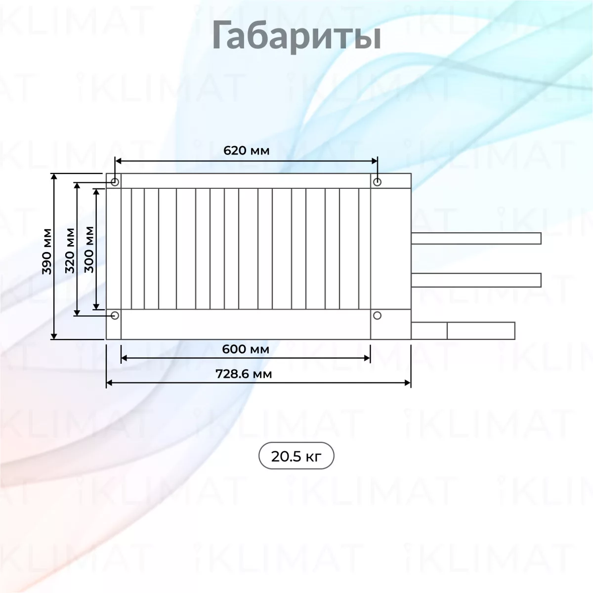 OPENAIR by ZILON Водяной охладитель серии ZWS-W/ZWS-R ZWS-R 600*300/3 Фото №1