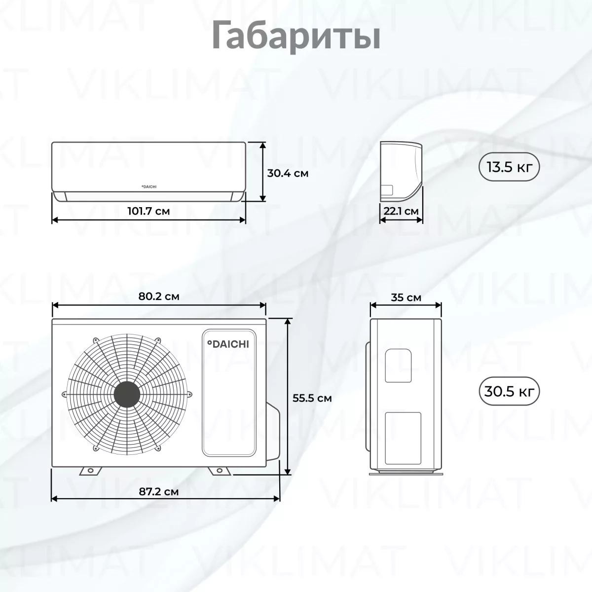 Daichi SIBERIA Inverter SIB50AVQS1R/SIB50FVS1R Фото №1