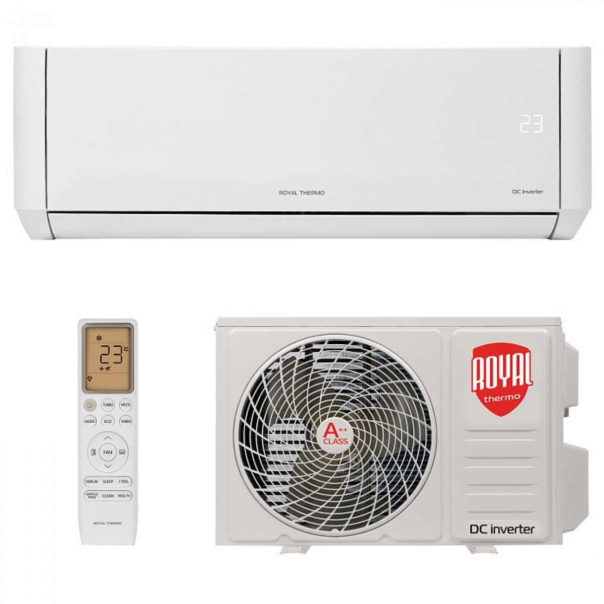 Сплит-система инверторного типа Royal Thermo Barocco DC RTBI-24HN8/white комплект Фото №2