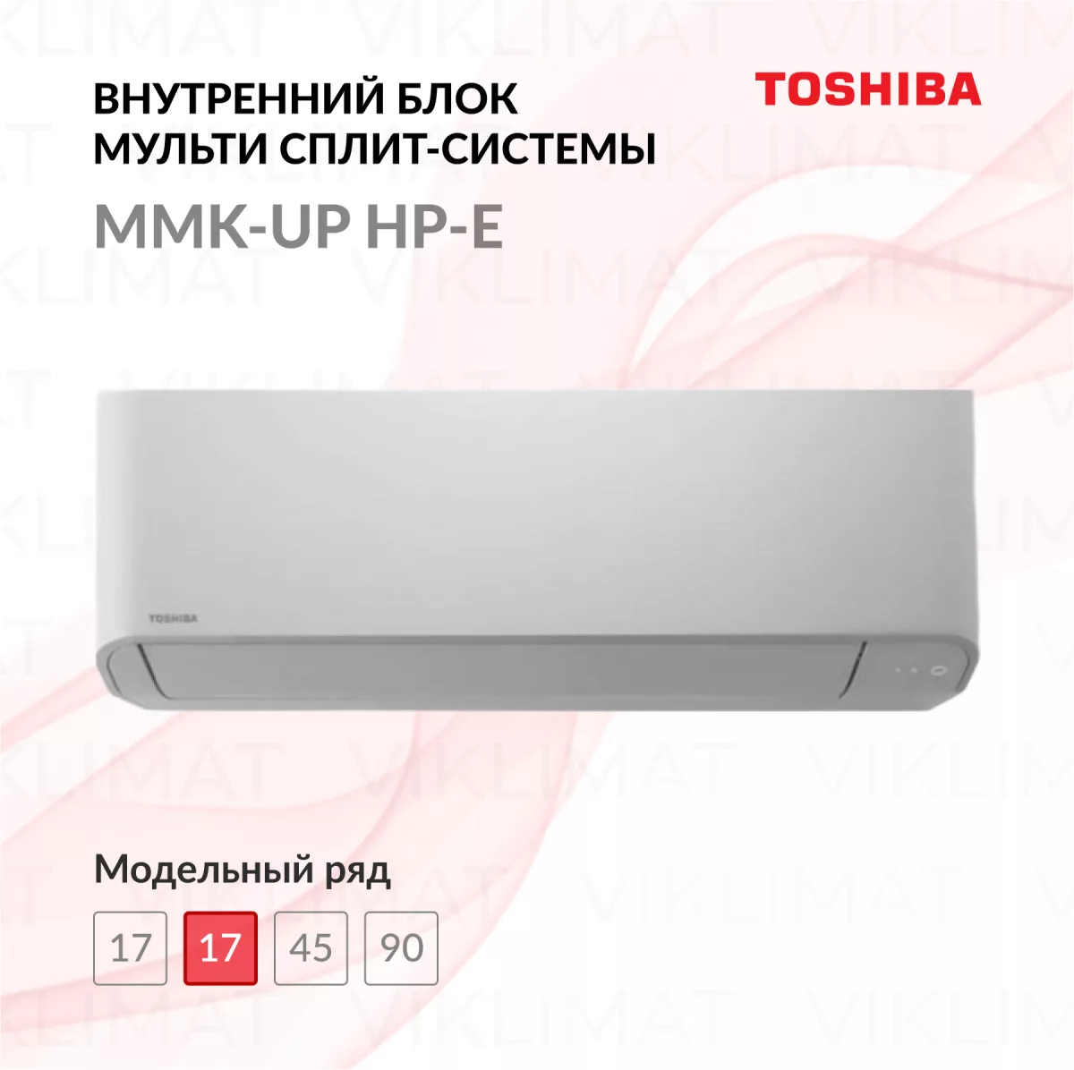 Блок внутренний настенный TOSHIBA MMK-AP0057HP-E Фото №0