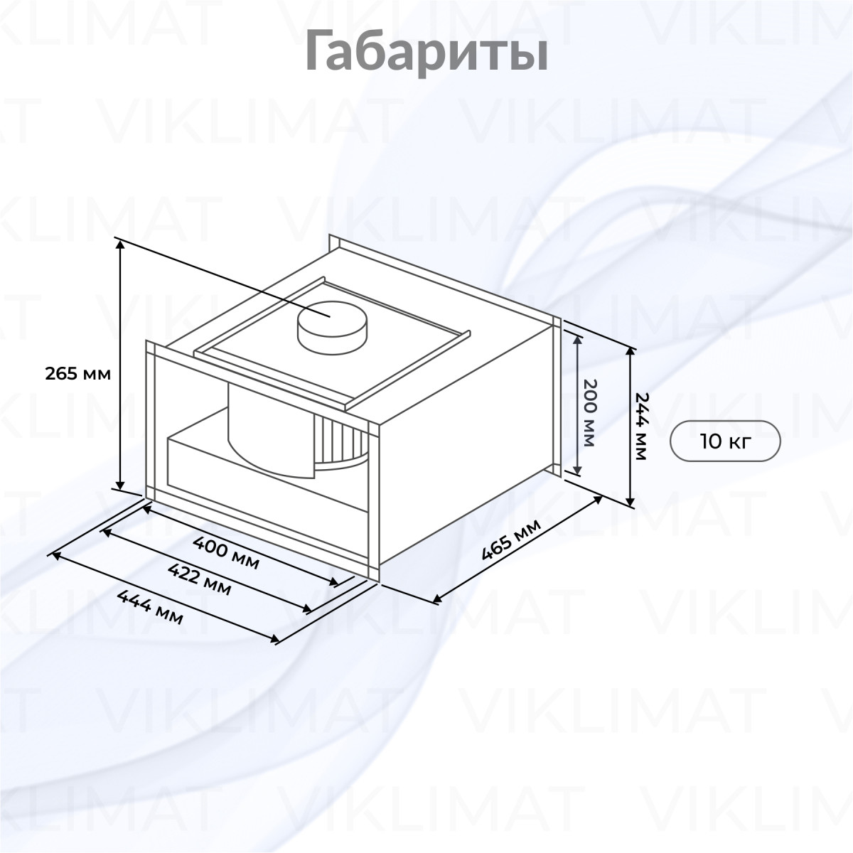 Вентилятор прямоугольный канальный SHUFT RFE-B EC 400×200-S Фото №1