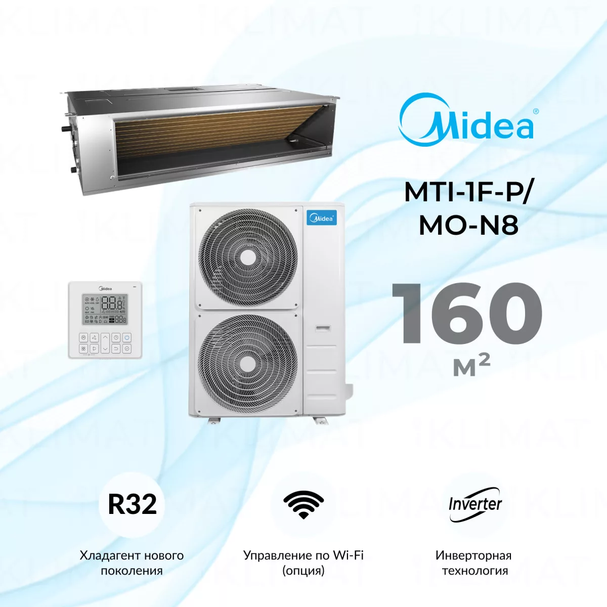 Midea MTI-1F-P/MO-N8 MTI-55HW1FNXP(GA)/MOE30U-55HFN8-R(GA) Фото №0