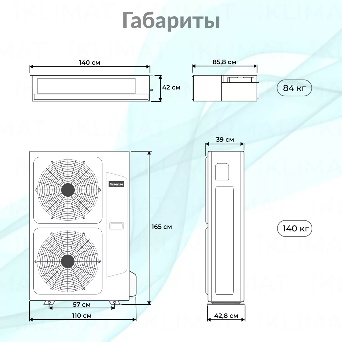 Hisense HEAVY EU DC Inverter R32 AUD-85UX4RPH8/AUW-85U6RZ8 Фото №1