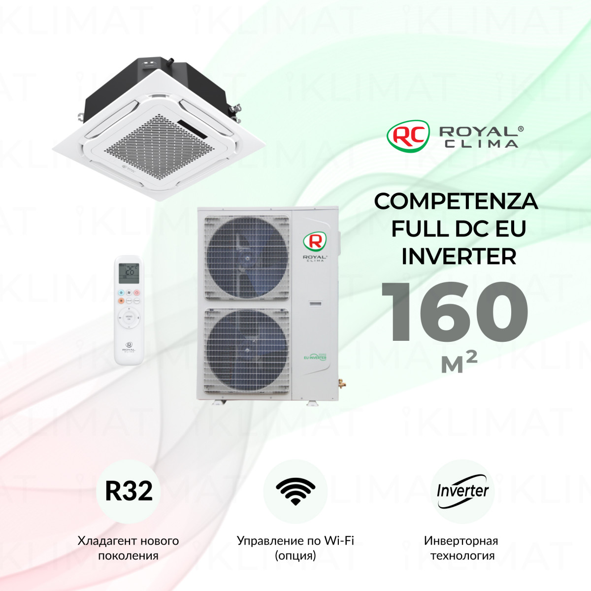 ROYAL CLIMA COMPETENZA FULL DC EU Inverter CO-4C 60HNCI /CO-4C/pan 8D2/ CO-E 60HNCI Фото №0