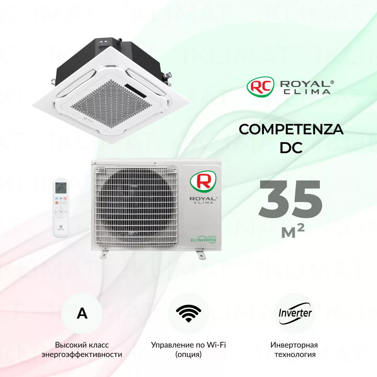 ROYAL CLIMA COMPETENZA DC Inverter CO-4C 12HNDI/CO-4C/pan 8D1/CO-E 12HNDI Фото №0