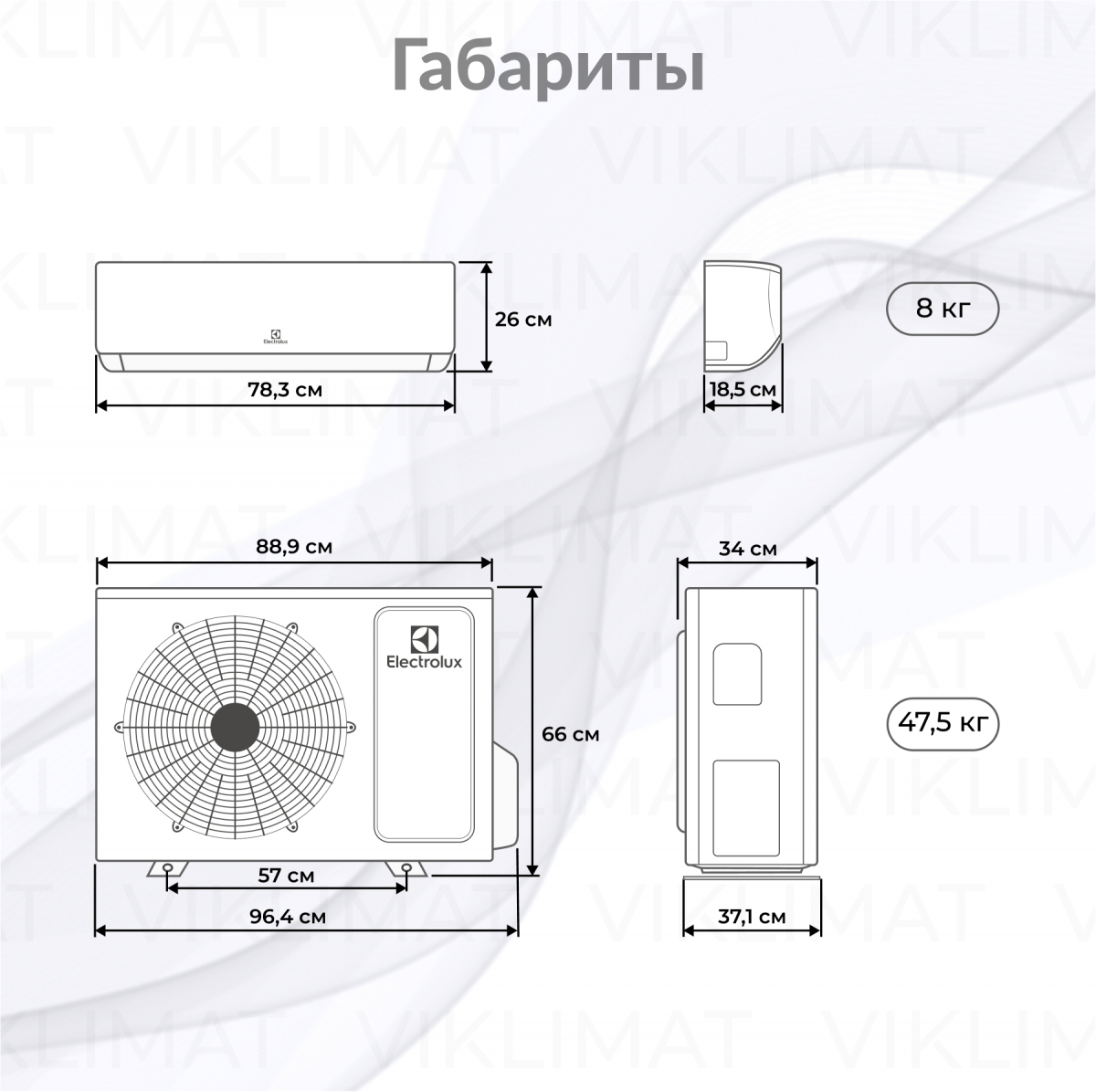 Мульти сплит система Electrolux Fusion EACO/I-24 FMI-3/N8_ERP + 3*EACS/I-12 HMB FMI/N8_ERP/in_WF + WiFi модули Фото №1