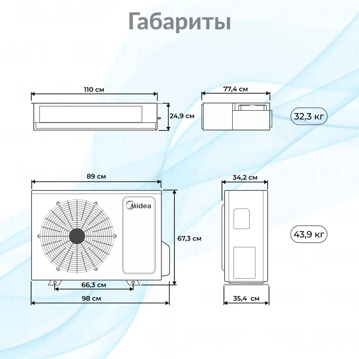 Midea MTI-1F-P/MO-N8 MTI-24HW1FNXP(GA)/MOX430U-24HFN8-Q(GA) Фото №1