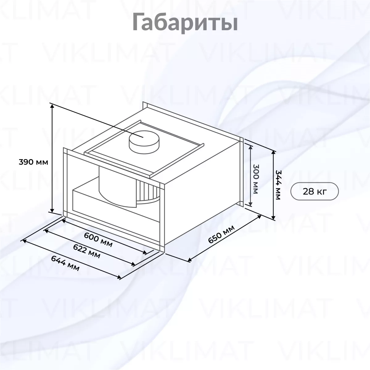 Вентилятор прямоугольный канальный SHUFT RFE-B EC 600×300 Фото №1