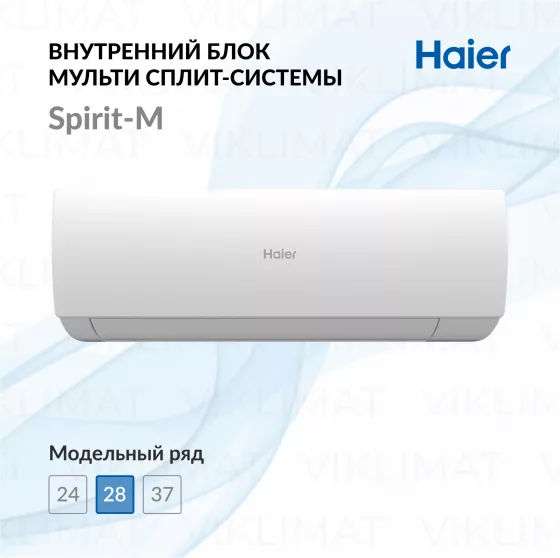 Настенный внутренний блок Haier Spirit-M AS25SS1HRA-M Главное фото