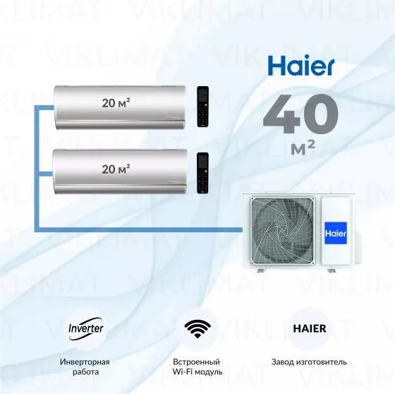 Haier Jade Super Match 2U40S2SM2FA + 2*AS25S2SJ3FA-S Главное фото
