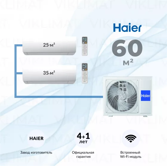 Haier SPIRIT-M 3U70S2SR5FA + AS25SS1HRA-M + AS35SS1HRA-M Главное фото
