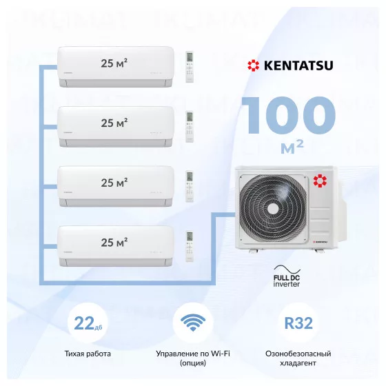 Kentatsu K4MRA100HZRN1 + 4*KMGA26HZRN1 Главное фото