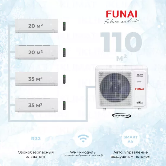 Funai RAM-I-4OK105HP.01/U + 2*RAM-I-SG25HP.W02/S + 2*RAM-I-SG35HP.W02/S Главное фото