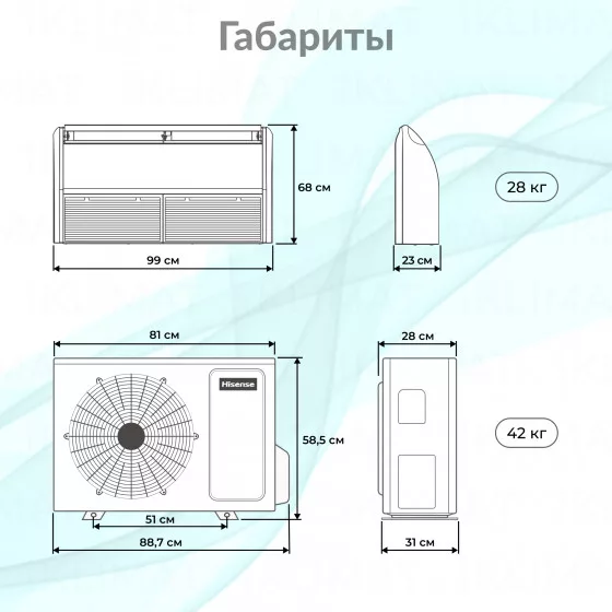 Hisense HEAVY Classic AUV-18HR4SA1/AUW-18H4SS Второе фото