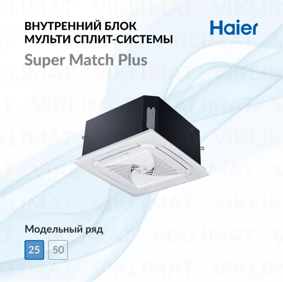 Кассетный кондиционер внутренний блок Haier AB25S2SC2FA Главное фото