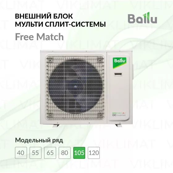 Ballu Free Match ERP R32 BA4OI-FM/out-36HN8/EU Главное фото