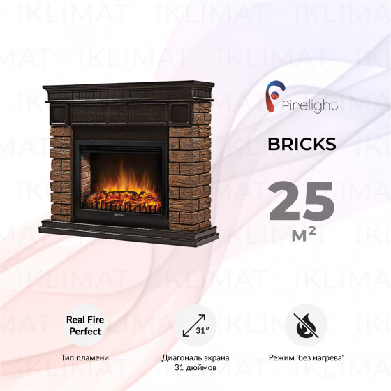Firelight Комфорт Bricks Wood 30 BW Главное фото