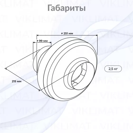Вентилятор канальный центробежный SHUFT CFk 100 MAX Второе фото