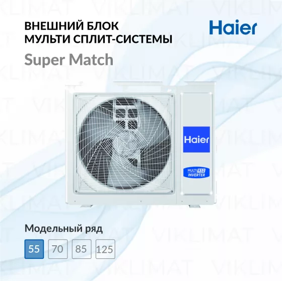 Haier Наружный блок мульти сплит-системы Haier 3U55S2SL5FA Главное фото