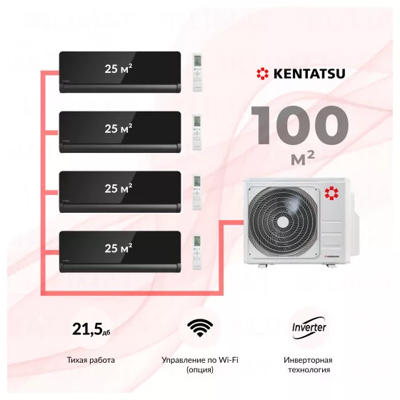 Kentatsu K4MRA100HZRN1 + 4*KSGOM26HZRN1 Главное фото