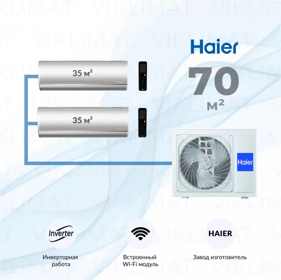 Haier Jade Super Match 3U70S2SR5FA + 2*AS35S2SJ3FA-S Главное фото