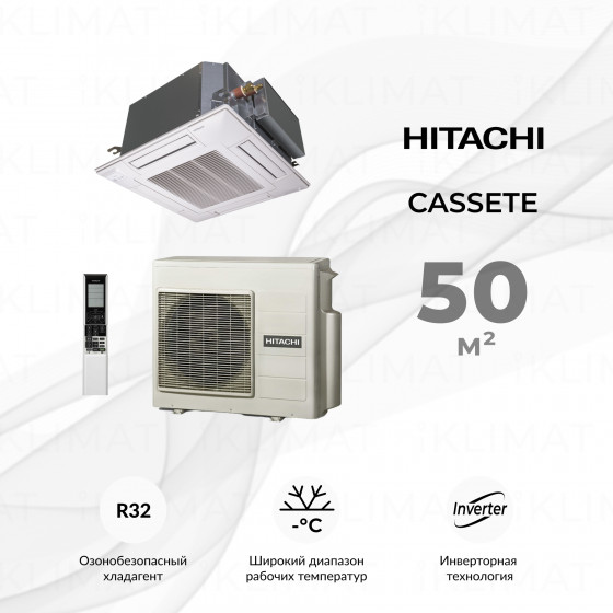 Инверторные сплит-системы кассетного типа RAI-50RPE/RAC-50NPE Главное фото