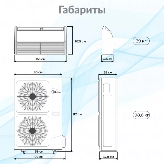 Midea MUE/MOU-L MUE-48HRN1-R(A)/MOU-48HN1-LRR Второе фото