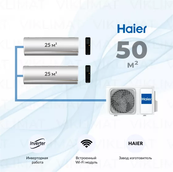 Haier Jade Super Match 2U50S2SM2FA + 2*AS25S2SJ3FA-S Главное фото