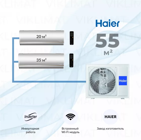 Haier Jade Super Match 3U55S2SR5FA + AS25S2SJ3FA-S + AS35S2SJ3FA-S Главное фото
