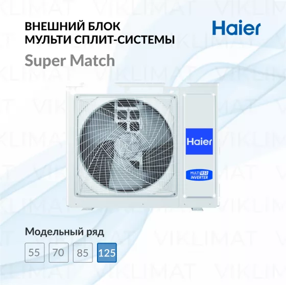 Haier Наружный блок мульти сплит-системы Haier 5U125S2SL1FA Главное фото