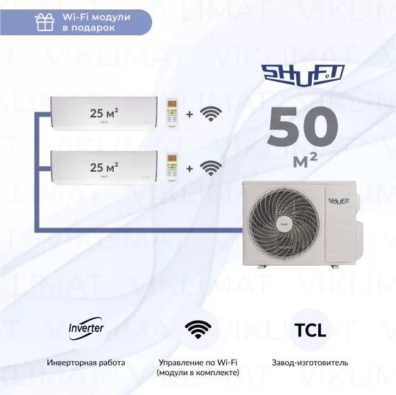 Shuft SFMO/I-18 FMI-2/N8 + 2*SFMS/I-09 HB FMI/N8/white_WF с WIFI модулем Главное фото