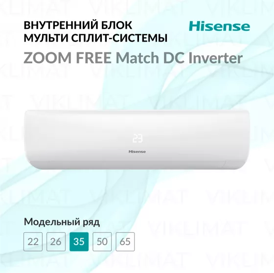 Hisense ZOOM Free Match DC AMS-12UW4RYRKB00 Главное фото