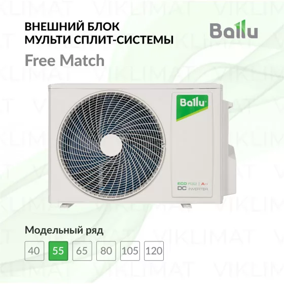 Ballu Free Match ERP R32 BA2OI-FM/out-18HN8/EU Главное фото