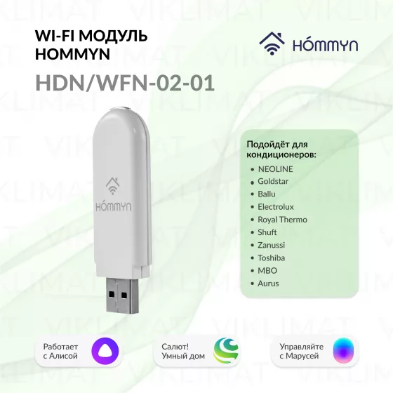 Модуль съемный управляющий HOMMYN HDN/WFN-02-01 Главное фото