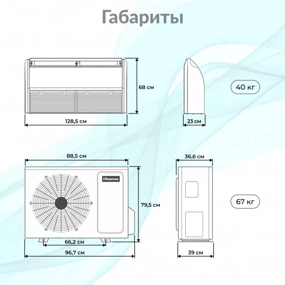Hisense HEAVY Classic AUV-36HR4SB1/AUW-36H6SD Второе фото