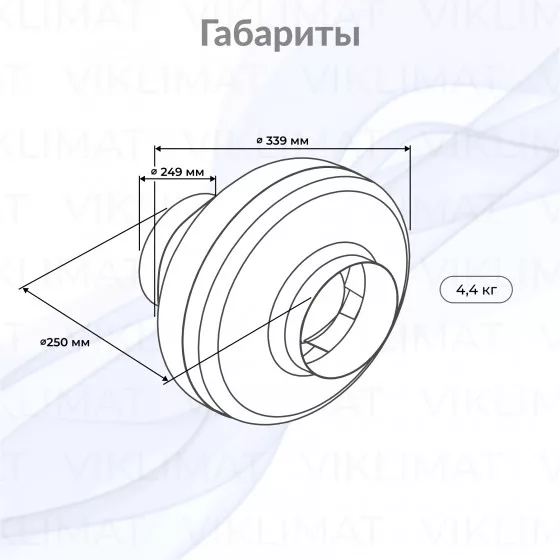 Вентилятор канальный центробежный SHUFT CFk 250 VIM Второе фото
