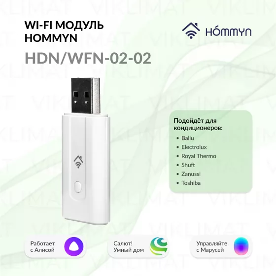 Модуль съемный управляющий HOMMYN HDN/WFN-02-02 Главное фото
