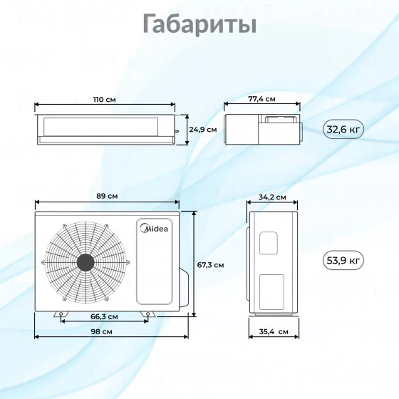 Midea MTI-1-P/MOU-L MTI-24HW1N1P-Q(A)/MOX431U-24HN1-LQ Второе фото