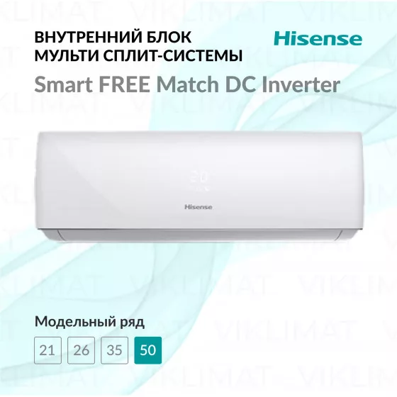 Hisense Smart Free Match DC Inverter AMS-18UW4RXADB03 Главное фото