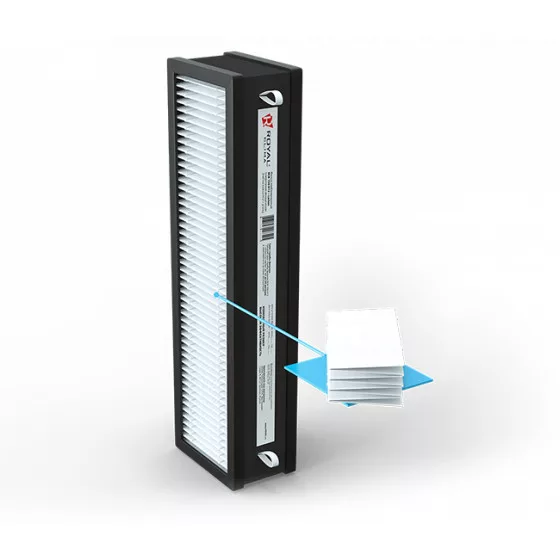 ROYAL CLIMA Сменная фильтрующая вставка: HEPA-фильтр медицинского класса и угольный фильтр RCB 150 H12 + carbon BREZZA Второе фото